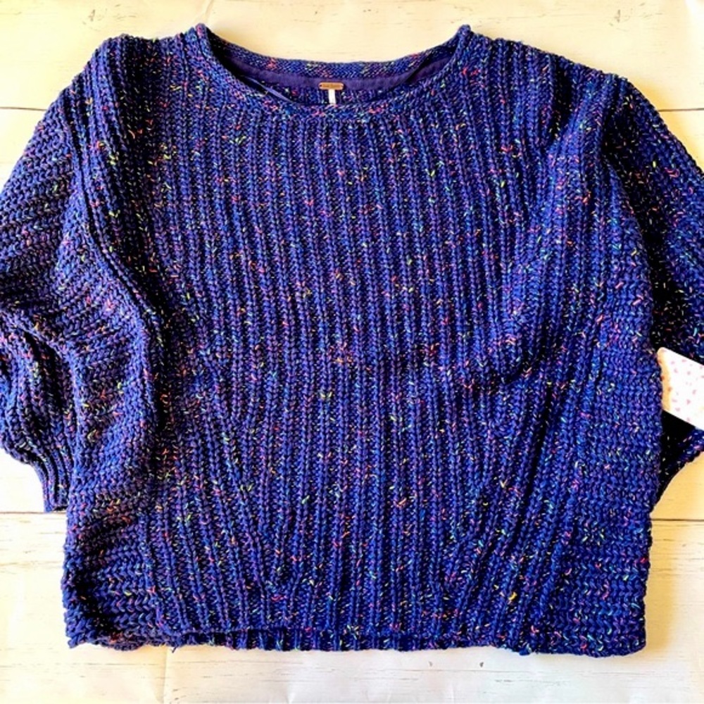 Free People Neon Lights Midnight Aura Sweater - new